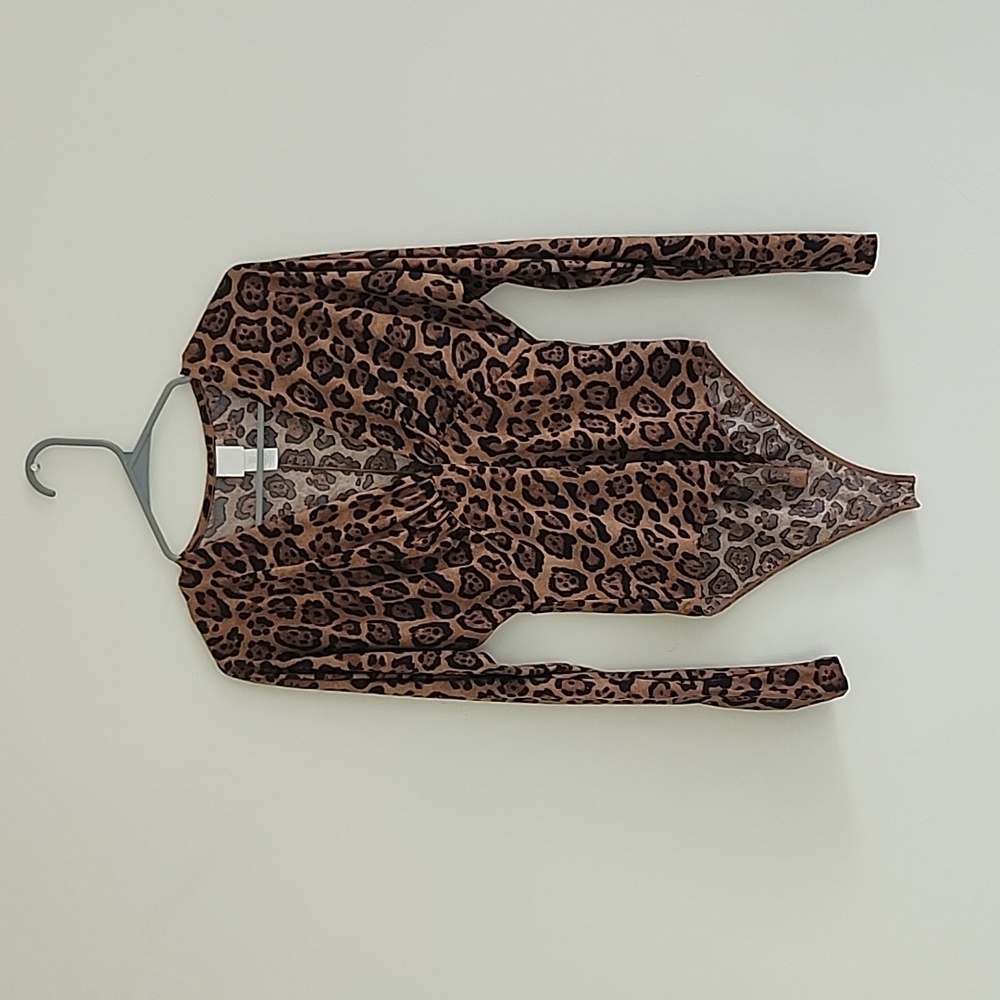 Leopard bodysuit top